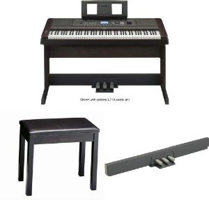 Yamaha DGX650B Digital Piano with Padded Bench and 3-Pedal Uni
