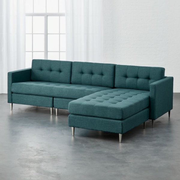 Ditto Peacock Sectional Sofa