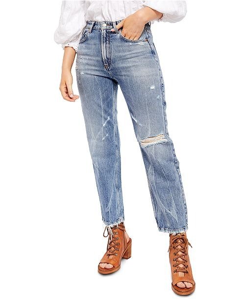Dakota Straight Leg High Rise Jeans