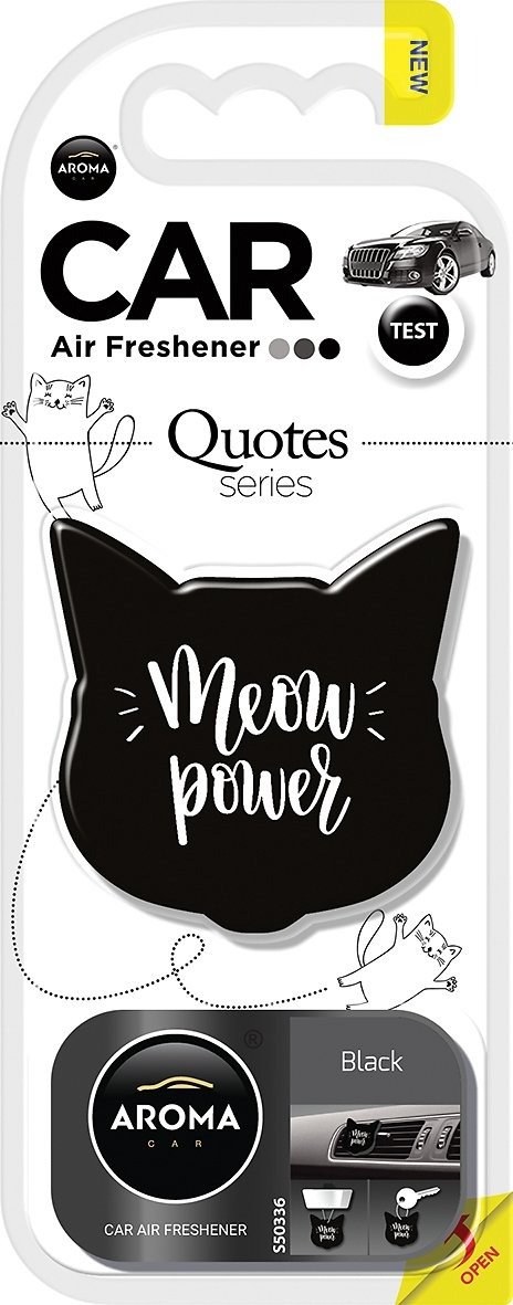 Aroma Car Quotes Series Black Car Air Freshener - Chewy.com