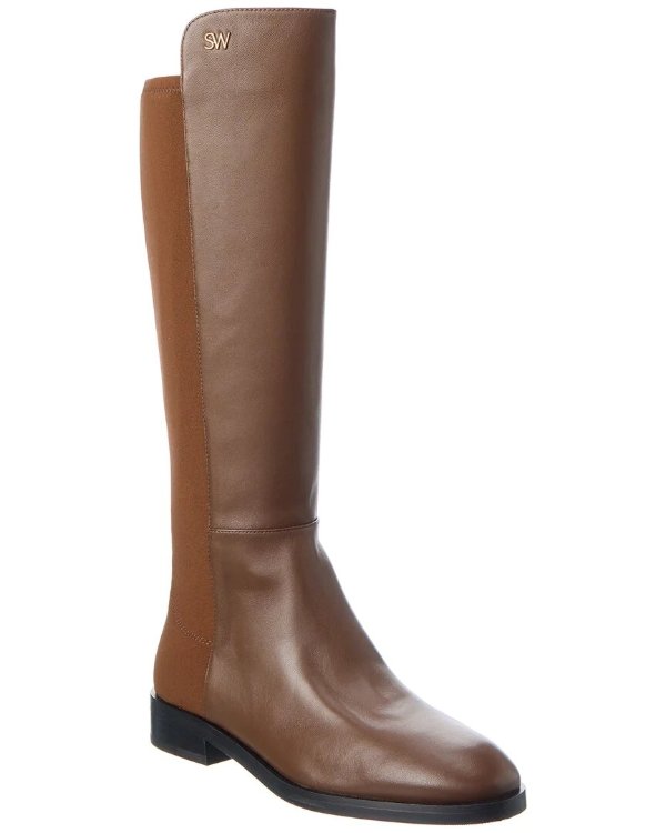 Keelan City Leather To-The-Knee Boot