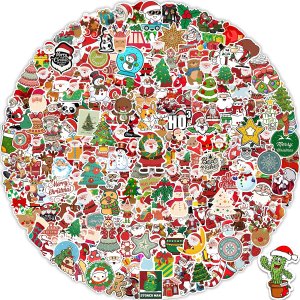 Benresive 300Pcs Christmas Stickers