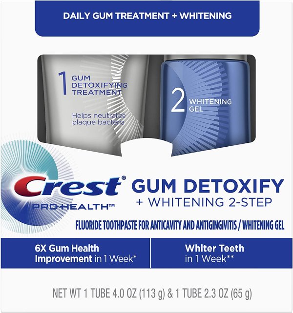 Gum Detoxify Plus Whitening 2 Step Toothpaste