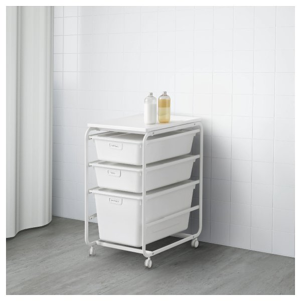 ALGOT Frame with 3 boxes and top shelf - IKEA
