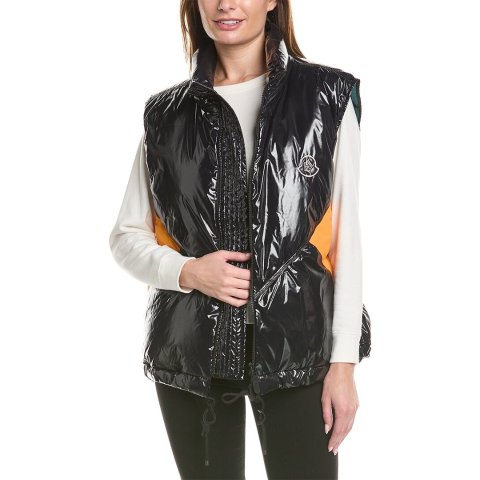 MonclerGlossy Down Vest / Gilt