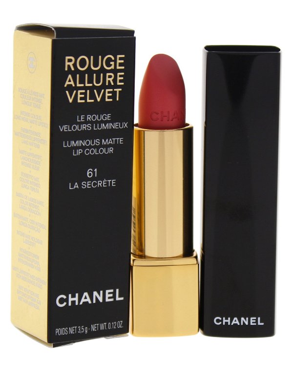 0.12oz #61 La Secrete Rouge Allure Velvet Luminous Matte Lip Colour