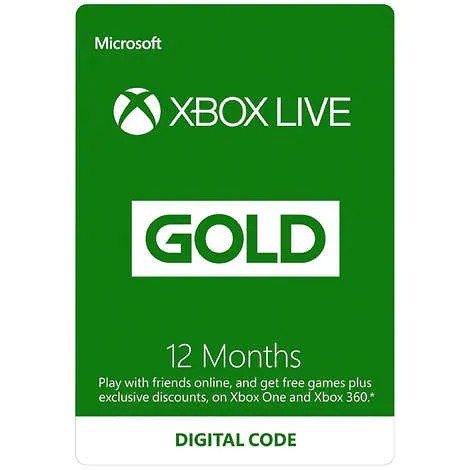 会员专享 Xbox Live 12个月金会员 数字下载版