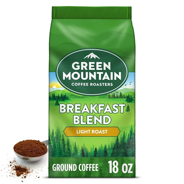 Roasters Breakfast Blend, Ground Coffee, Light Roast, Bagged 18 oz