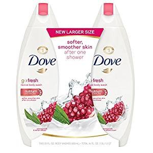 Dove go fresh 石榴味沐浴乳 4瓶装 22oz每瓶