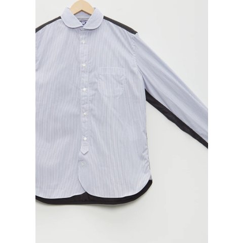 Cotton Broad Stripe x Nylon 衬衫