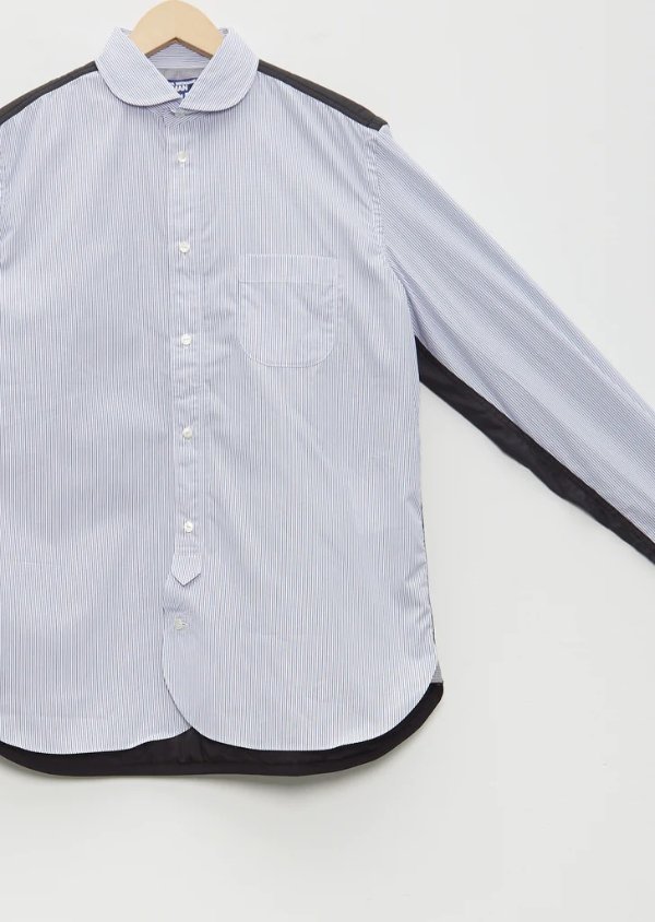Cotton Broad Stripe x Nylon 衬衫