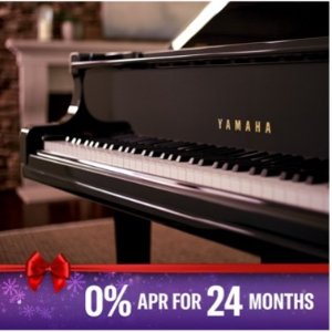 0% APR for 24 MonthsYamaha Piano Holiday Sale