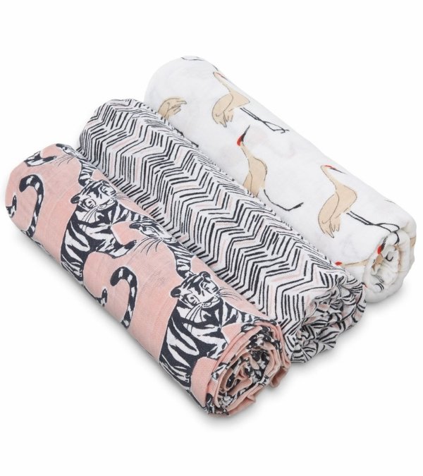 White Label Classic Swaddle Wraps, 3-Pack - Pacific Paradise