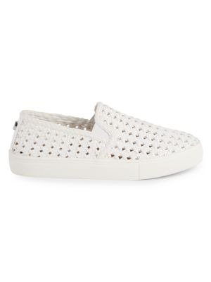 Adly Woven Leather Slip-On Sneakers