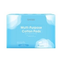 SHINO卸妆湿敷二合一化妆棉 可撕4层 5cm x 7cm 100枚*4层/盒 | 亚米