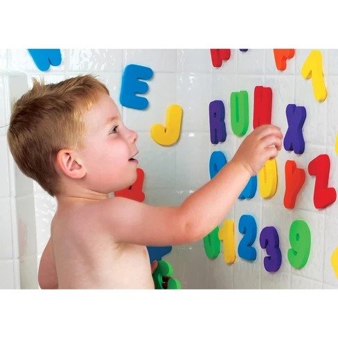 数字字母浴室玩具