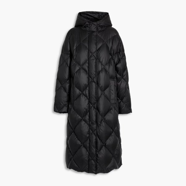 Farrah quilted shell hooded coat