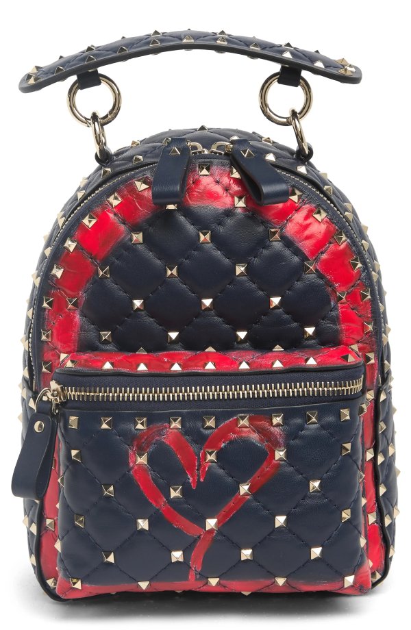 Studded Heart Backpack