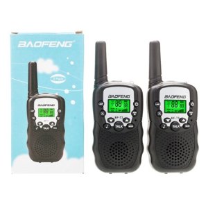 Zimtown BaoFeng 1 Pair Mini Walkie Talkie T-388 for Child UHF 400-470 Mhz CTCSS Radio Black @ Walmart
