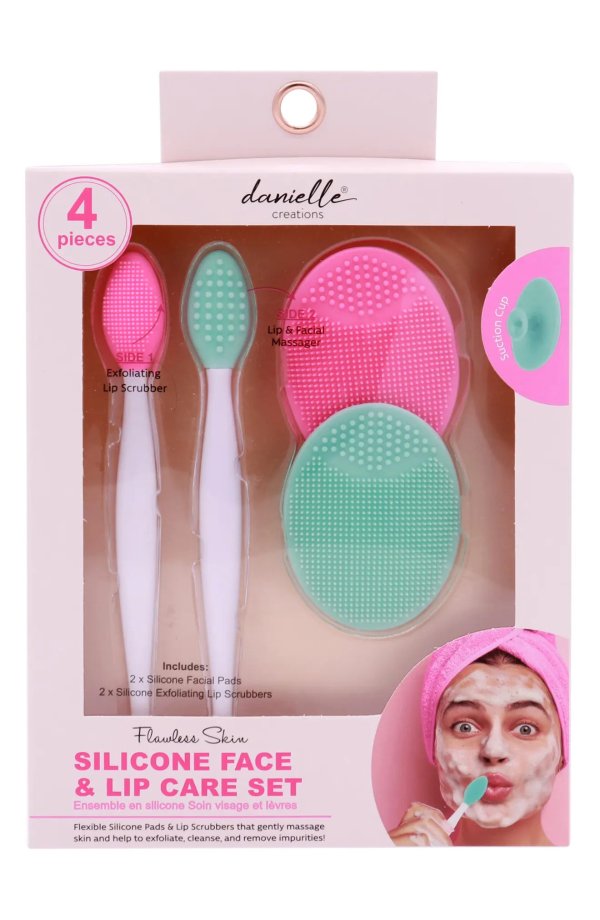 Flawless Skin Silicone Face & Lip Care 4-Piece Set