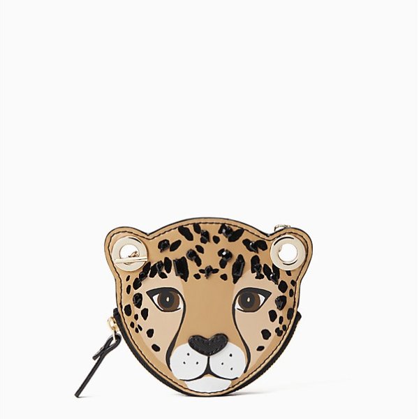 run wild leopard coin purse