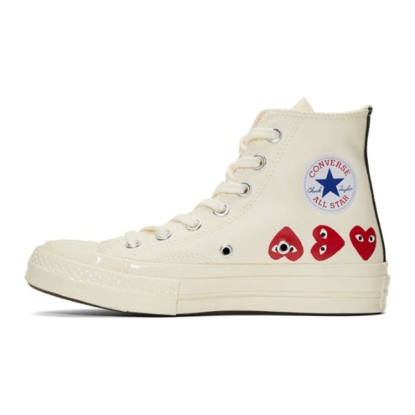 - Off-White Converse Edition Multiple Hearts Chuck 70 High Sneakers