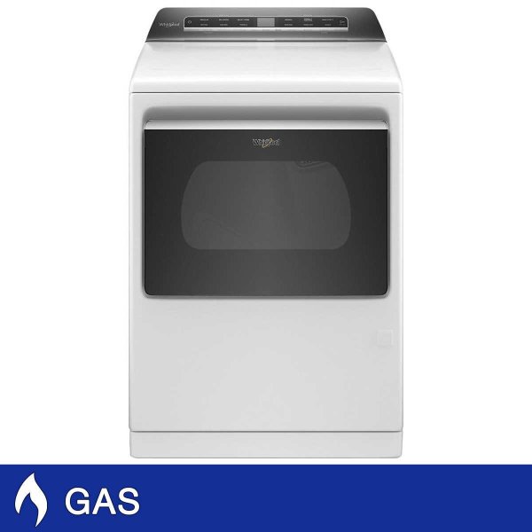 7.4 cu. ft. Smart Capable Gas Dryer with Advanced Moisture Sensing in White