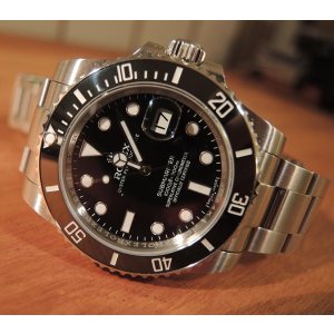 Rolex Oyster Perpetual Submariner Black Dial Black Cerachrom Bezel Steel Men's Watch 116610LN