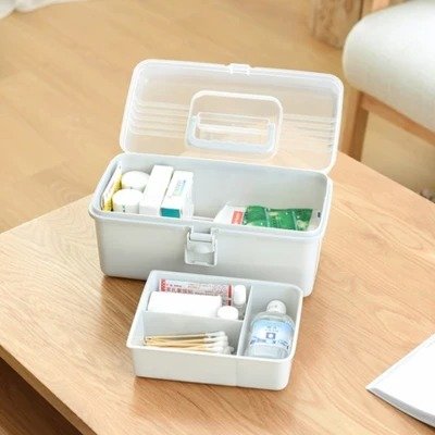 Family First Aid Box Medicine Box Organizer
