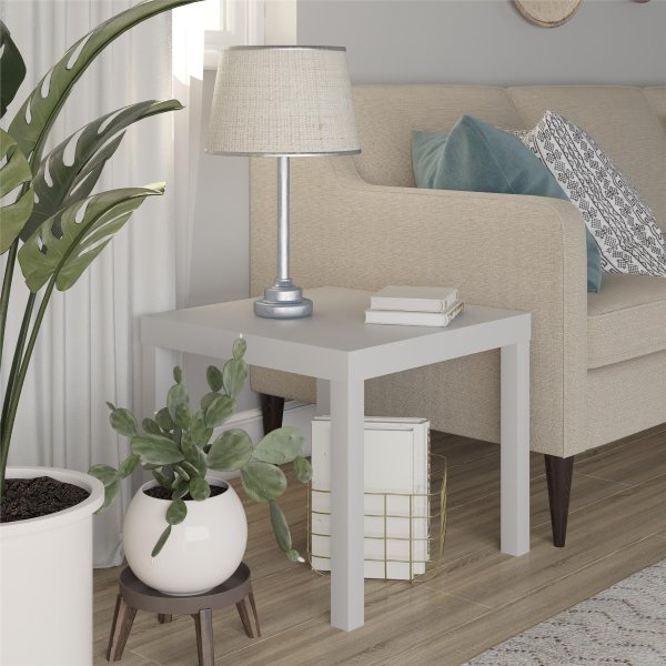 Ameriwood Home Parsons End Table, Gray