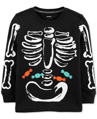 Baby Boys Glow-in-the-Dark Skeleton T-Shirt