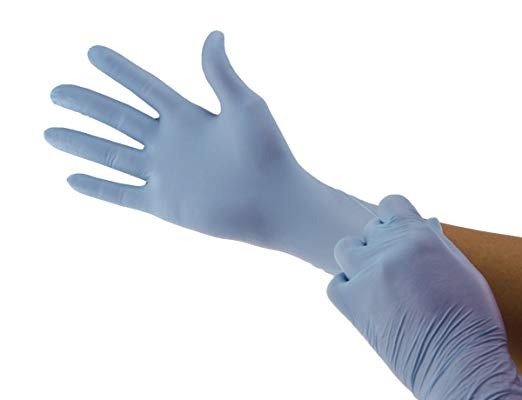 Cranberry CR3557 Crave Nitrile Powder Free Examination Glove, Medium, Blue (Pack of 200)