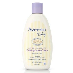 Aveeno Baby Calming Comfort Bath Wash, Tear Free, Lavender & Vanilla, 8 Fl. Oz.