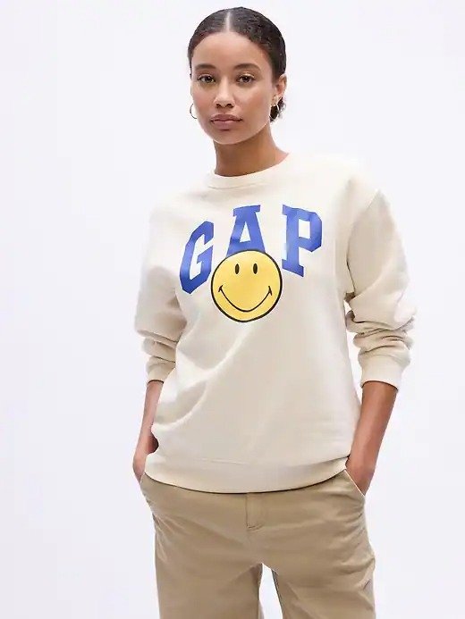 Relaxed Smiley® Originals Gap Logo Sweatshirt