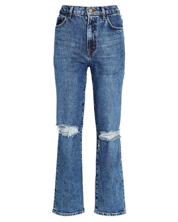Jules High-Rise Straight-Leg Jeans