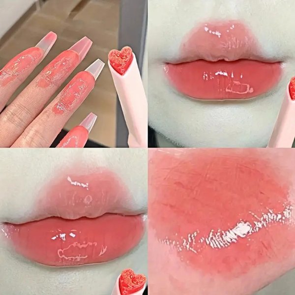 Honey Lipstick Lip Glaze - Moisturizing, Lustrous, Dewy Jelly Lipstick for Plumping and Smoothing Valentine's Day Gifts