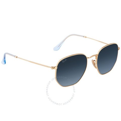 Ray-BanRay Ban Hexagonal Blue Gradient Aviator Sunglasses RB3548N 91233M54