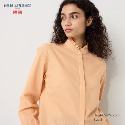 Frilled Checked Blouse | UNIQLO US