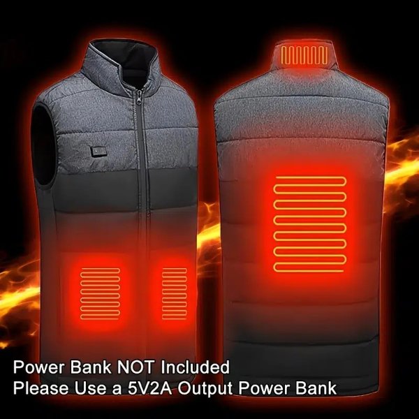 Usb Heated Vest Usb Electric Unisex Heated Jacket With 3 Heat Modes Please Choose 2 Sizes Larger 4 Heating Zones For Riding Skiing Fishing Outdoor Activities Not Suitable For People With Pacemakers | Quick & Secure Online Checkout | Temu
