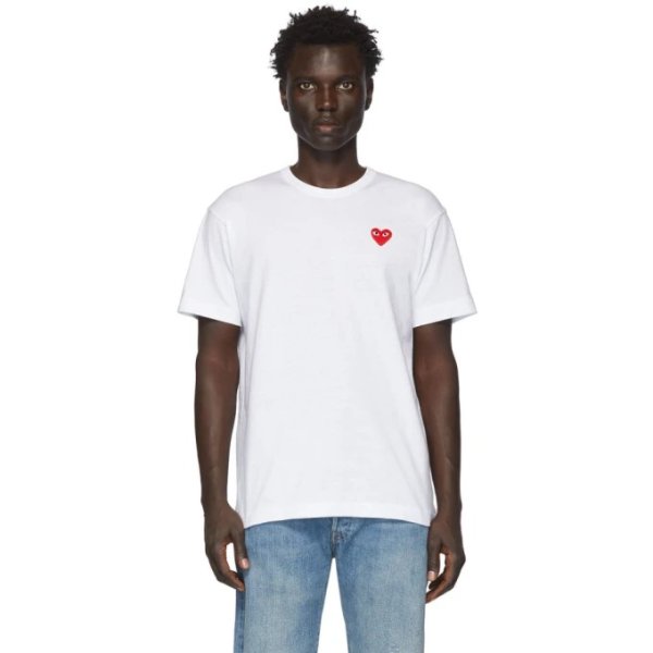 - White Patch Heart T-Shirt