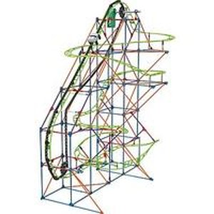 K'NEX Plastic Typhoon Frenzy Roller Coaster Building Set 14" x 3.5"
