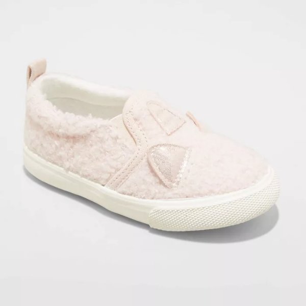 Toddler Girls' Navia Slip-On Apparel Sneakers - Cat & Jack™ Blush