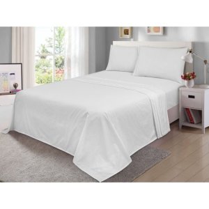 Mainstays 300 Thread Count Easy Care Percale Bed Sheet