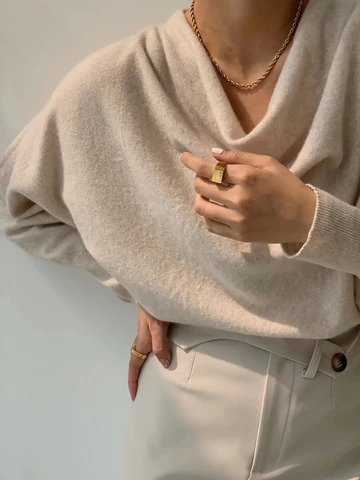 Cashmere Batwing Sleeve Sweater