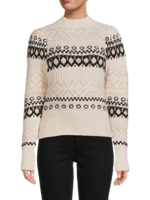 Maria Mixed Print Sweater