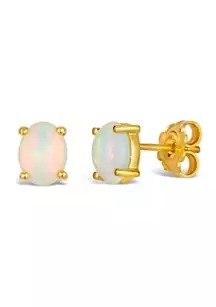 1.2 ct. t.w. Opal Earrings in Gold Plated Sterling Silver