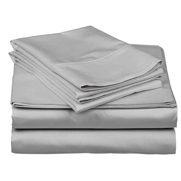 1000-Thread-Count 100% Cotton Sheet Silver King-Sheets Set