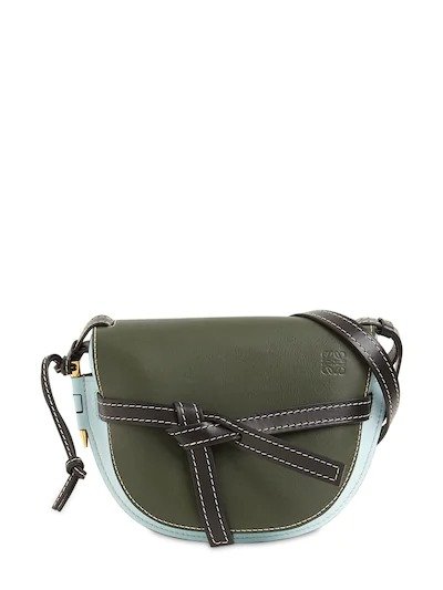 GATE SMALL COLOR BLOCK LEATHER BAG