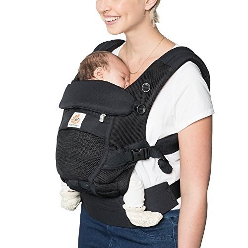Adapt Baby Carrier, Infant To Toddler Carrier, Pearl Grey, Cool Air Mesh, Multi-Position, Onyx Black