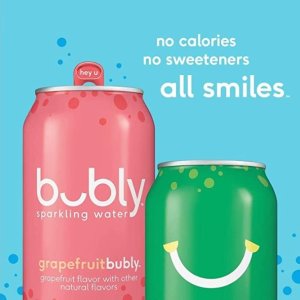 Bubly 热带水果味混合装气泡水18罐促销 解渴又清爽